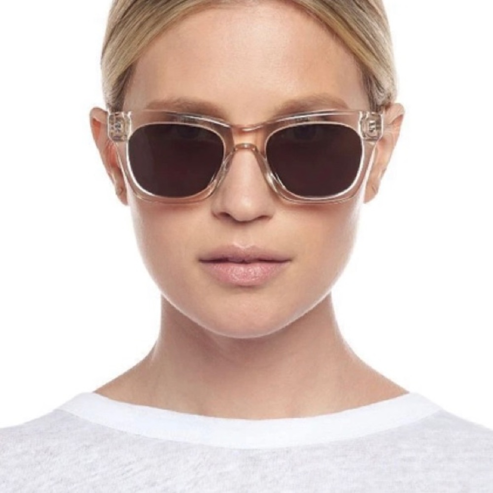 Le Specs Fortitude Acetate Clear Sunglasses